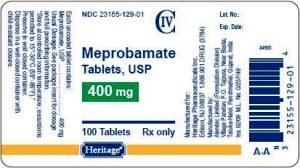 Meprobamate withdrawal